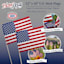 2-Pack Patriotic USA Stick Flags, 12x18