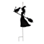 Spellbound Witch & Cat Yardstake, 24"