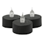 3-Pack Black LED Tealight Candles
