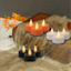 3-Pack Orange LED Tealight Candles