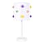 Tiny Dreamers Multicolor Pom-Pom Metal Small Lamp, 16"