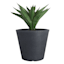 Japi All-Weather Charcoal Grey Linea Low Outdoor Planter, Large