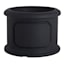 Japi Versailles Black Round Outdoor Planter, Medium