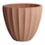 Scalloped Natural Outdoor Clay Planter, Medium