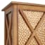Honeybloom Honey Hammered Metal & Wood Outdoor Planter, Small
