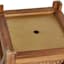Honeybloom Honey Hammered Metal & Wood Outdoor Planter, Small
