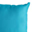 Turquoise Canvas Oversized Square Outdoor Throw Pillow, 20"