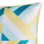 Ray Yellow & Blue Geo Square Outdoor Throw Pillow, 17"