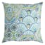 Calista Teal Square Outdoor Throw Pillow, 16"