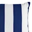 Navy Awning Stripe Lumbar Outdoor Throw Pillow, 14x20