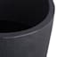 Japi All-Weather Black Modern Angled Outdoor Planter, 27"