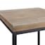 Fiona Wooden Top Plant Stand with Metal Base, Large