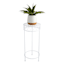White Round Metal Plant Stand, Large