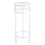 White Metal Round Plant Stand, Small