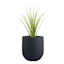 Japi Black Lead Rustic Cask Outdoor Planter, Medium