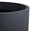 Japi Black Lead Rustic Cask Outdoor Planter, Large