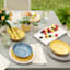 Honeybloom Grey Melamine Dinner Plate, 11"