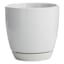 Indoor Elsie White Stoneware Ceramic Pot, Small