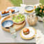 Honeybloom Blue Melamine Serving Tray, 16x8.5