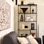 Crosby St. Addison White Modern Abstract Ceramic Sphere, 4"