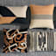 Crosby St. Black Abstract Tufted Throw Pillow, 18"