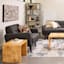 Crosby St. Black Abstract Tufted Throw Pillow, 18"
