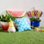 Sunny Club Blue Planter Stand, Small
