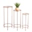 Bronze Metal Plant Stand, Small