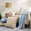 Ty Pennington Blue Plaid Woven Throw Blanket, 50x60
