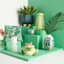Found & Fable Green Capiz Orb, 4"