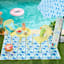 (E503) Sunny Club Blue Pinwheel Primo Outdoor Area Rug, 5x7