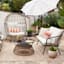 (E502) Tracey Boyd Toledo Brown Geo Outdoor Area Rug, 7x10