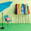 Yellow Crank & Tilt Round Patio Umbrella, 7.5'