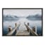Ty Pennington Framed Lake Pier Canvas Wall Art, 36x24