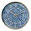 Providence Blue Iron Round Wall Clock, 16"