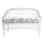Calisto Pinstripe Outdoor Wicker Settee Cushion
