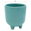 Indoor Teal Footed Ceramic Pot, Extra Small