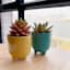 Indoor Teal Footed Ceramic Pot, Extra Small