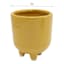 Indoor Amber Footed Ceramic Pot, Extra Small