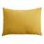 Butter Yellow Canvas Lumbar Outdoor Throw Pillow, 14x20