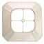Geneva Ivory Square Bell Linen Medium Table Lamp Shade, 13x6x11