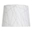 Gold & White Linen Blend Medium Table Lamp Shade, 14x12x10