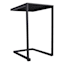 Grammercy Steel Slat Patio C-Table, Black