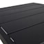 Grammercy Steel Slat Patio C-Table, Black