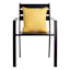 Butter Yellow Canvas Square Outdoor Throw Pillow, 16"