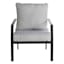 Tahiti Silver Outdoor Corded Back Cushion