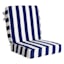 Providence 2-Piece Navy Blue Awning Striped Outdoor Deep Seat Cushion
