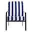 Providence 2-Piece Navy Blue Awning Striped Outdoor Deep Seat Cushion
