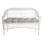 Fiddlestix Linen Premium Outdoor Wicker Settee Cushion