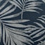 Navy Palm Print Premium Outdoor Hinged Cushion